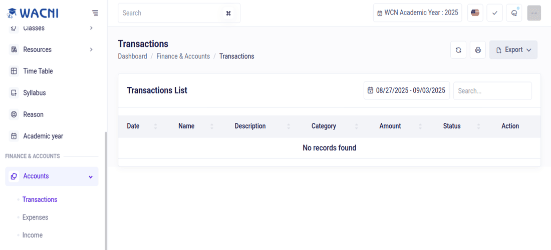 Suivi des finances scolaires avec Wacni